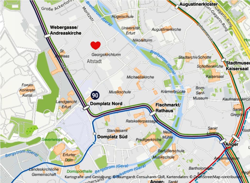 Altstadt Ferienwohnung Erfurt Zewnętrze zdjęcie